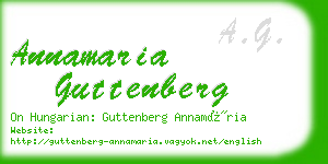 annamaria guttenberg business card